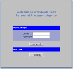 Personnel Placement Agency Applet